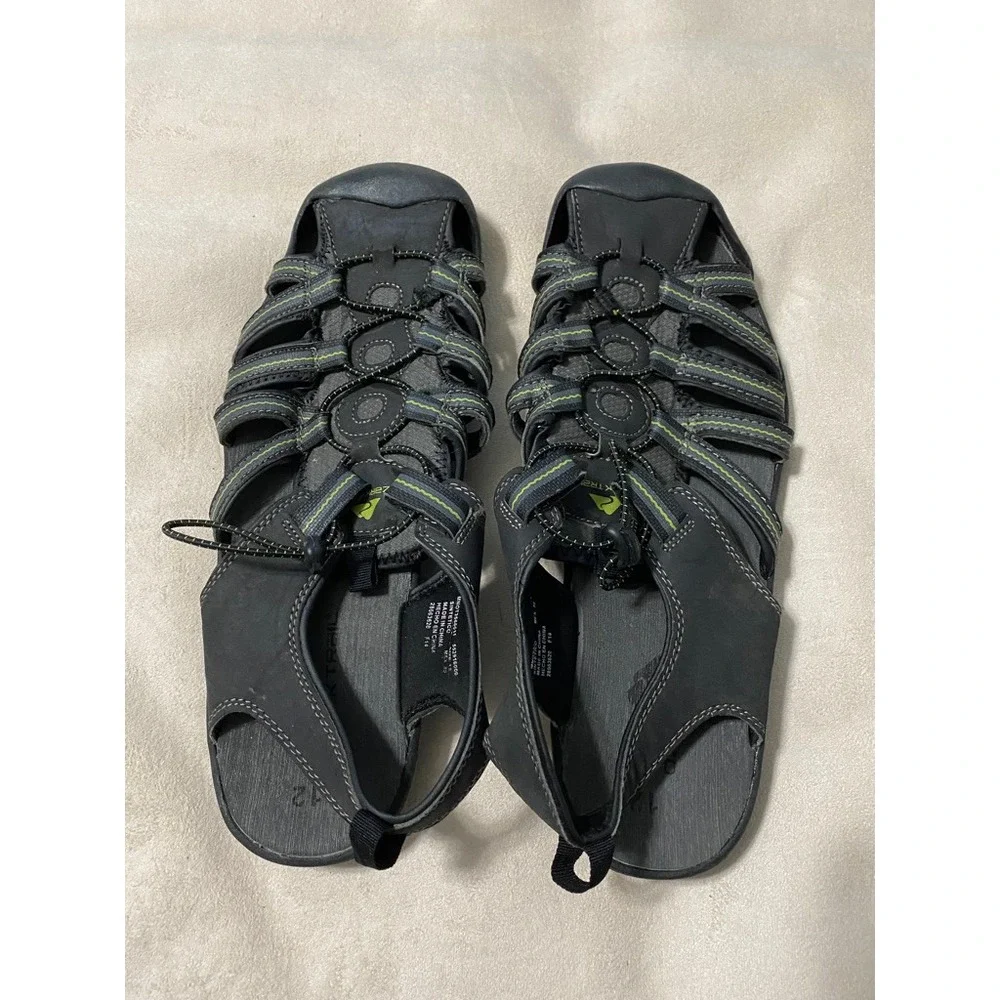 Ozark Trail Mens X-Trek Closed Toe Hiking Sandals Black Lime‎ Green Size 12 F14
